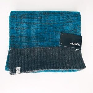 Alfani Teal and Black Scarf